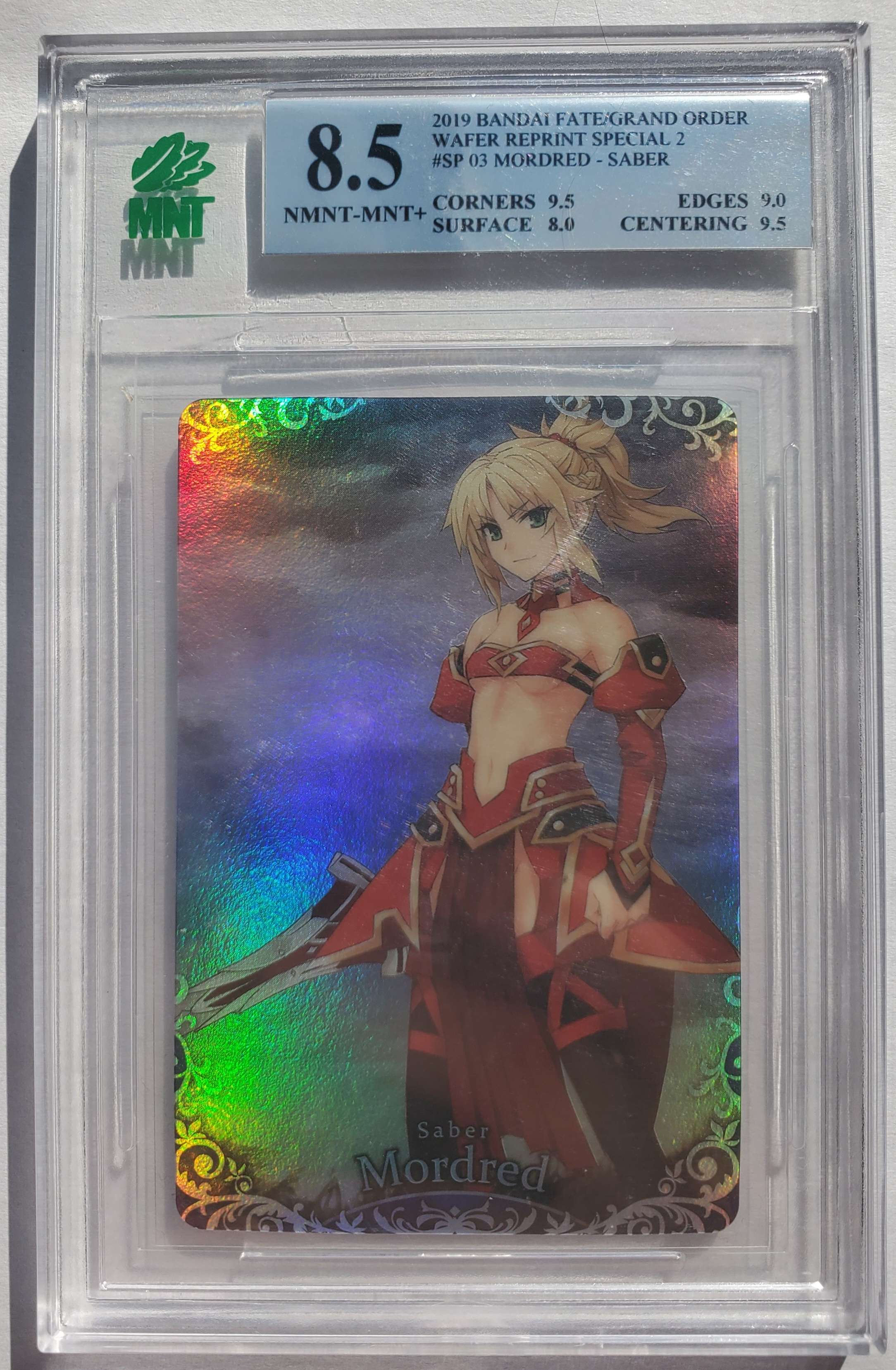 2019 BANDAI FATE/GRAND ORDER WAFER REPRINT SPECIAL 2 #SP 03 MORDRED - –  Satella And Friends